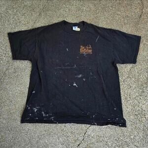 Vtg THE GODFATHER DVD Collection Marionette Graphic Movie Paint T Shirt XL